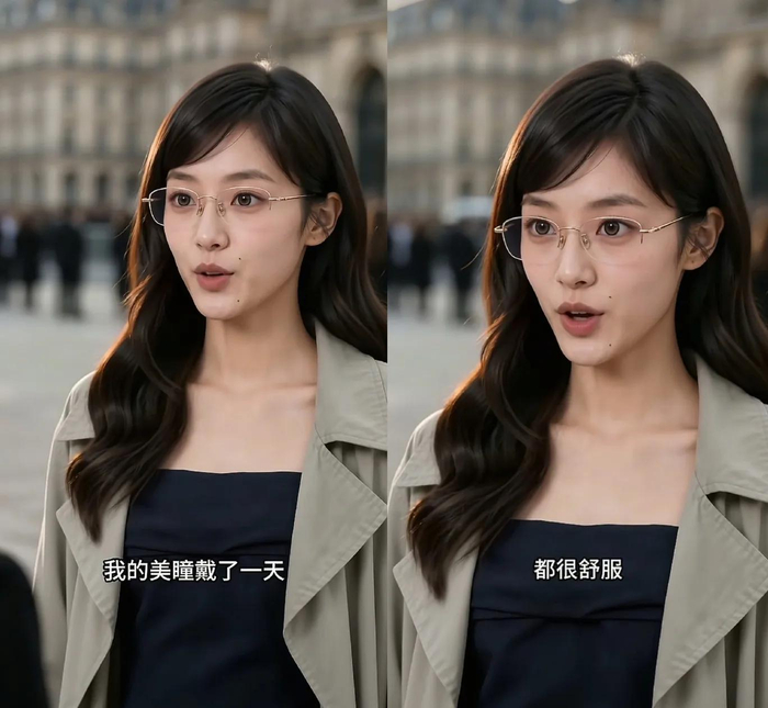 离谱！AI网红代言隐形眼镜，可她连眼睛都没有